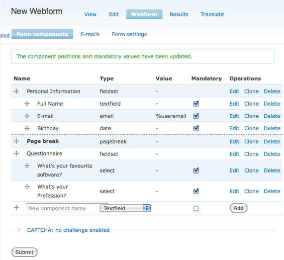 Webform-Components